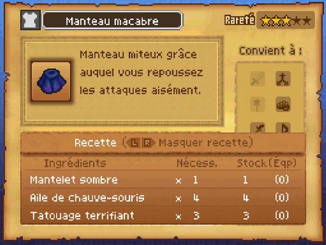 Quête : Manteau à la mode